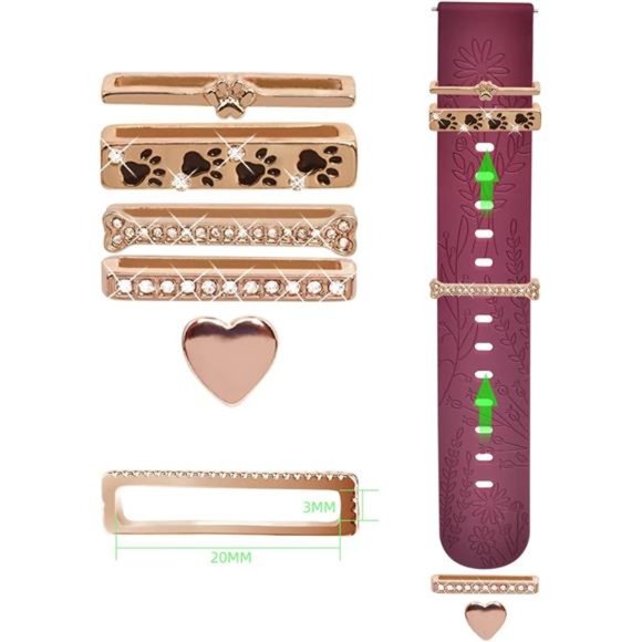 NEW Samsung Galaxy Watch Band with Charms main image 4